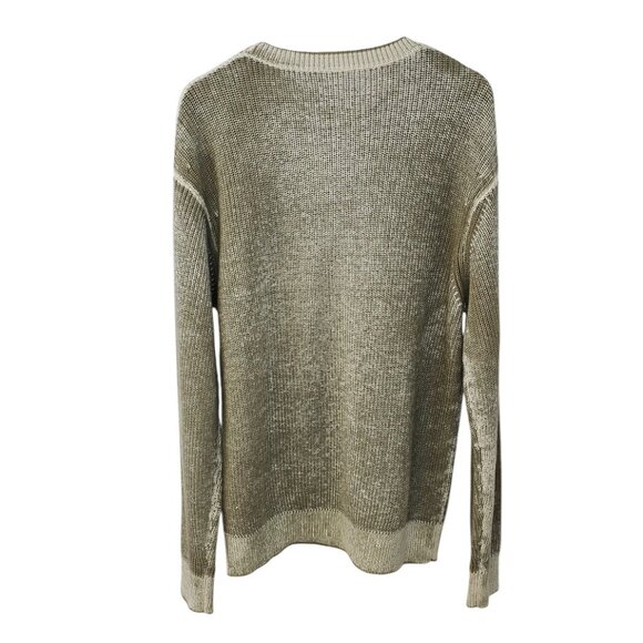 Aime Leon Dore Mens Washed Knit Long Sleeve Sweater, Cotton,Quiet Luxury, Size L - Picture 2 of 10